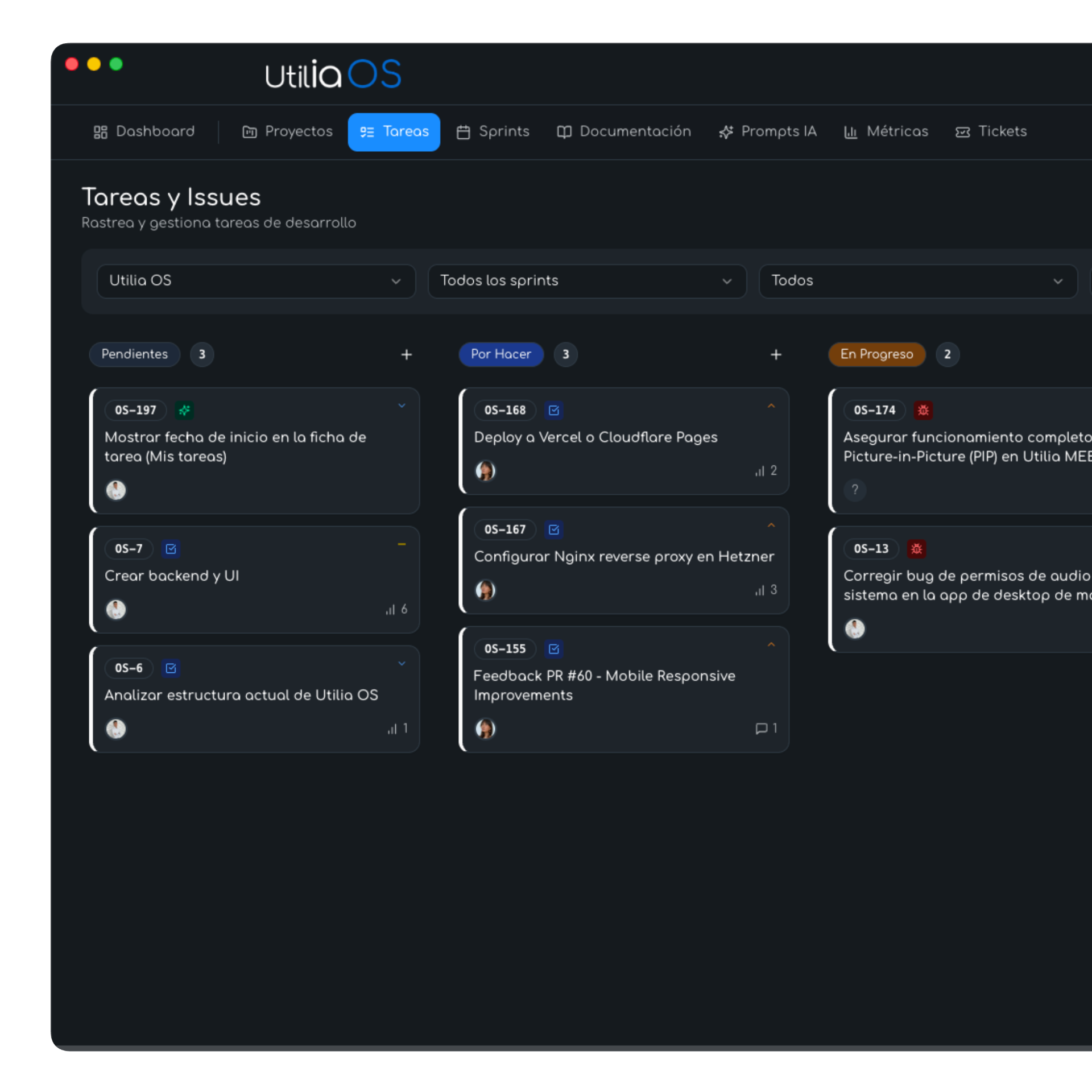 UTILIA Operations Dashboard