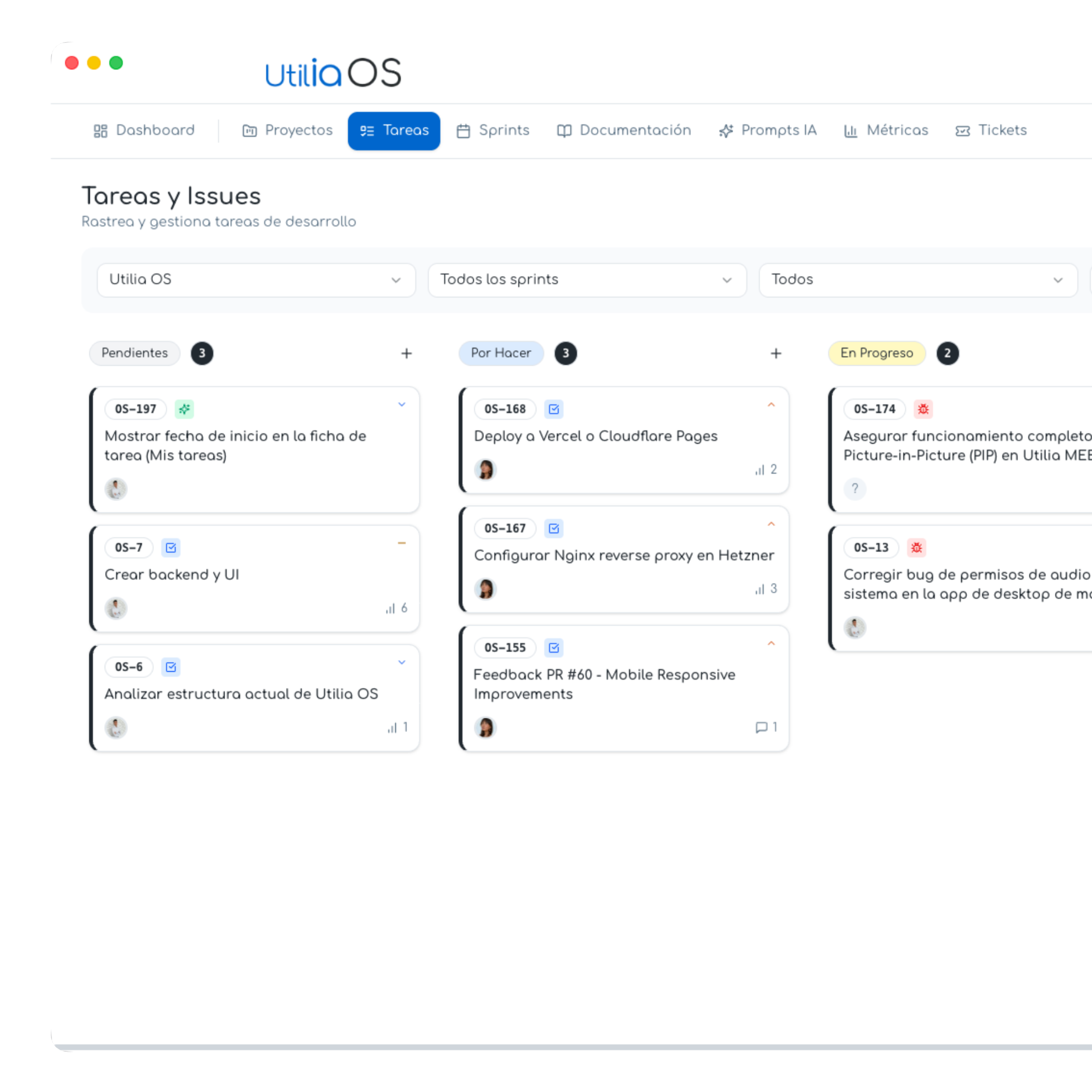 UTILIA Operations Dashboard